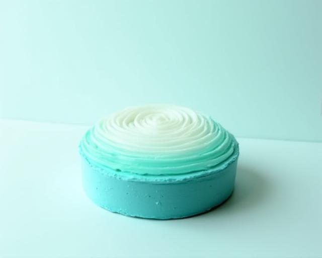 Torta sfumata color ottanio